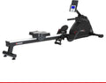 HAMMER Wioślarz Cobra XTR Plus II do domu – wioślarz z innowacyjnym komputerem treningowym, uchwytem na smartfon/tablet, do 130 kg wagi użytkownika, 232 x 55 x 75 cm, kolor czarny, 4532