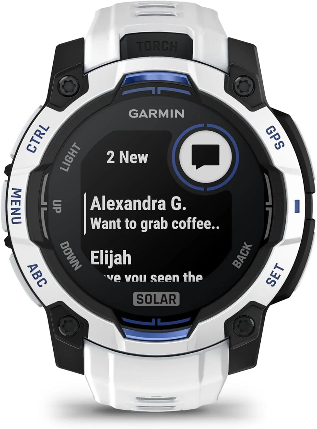 Garmin Instinct 3 SOLAR Wytrzymały Smartwatch GPS, 45 mm, Wbudowane Aplikacje Sportowe i Zdrowotne, Latarka LED, 10ATM, Sunburst