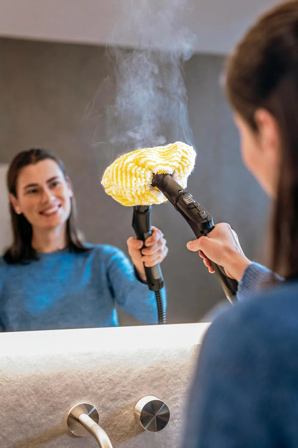 Kärcher Parownica SC 5 EasyFix Iron Plug z przyłączem gorącej wody, ciśnienie pary: 4,2 bara, czas nagrzewania: 3 minuty, powierzchnia: około. 150 m², Zbiornik: 0,5 l i 1,5 l