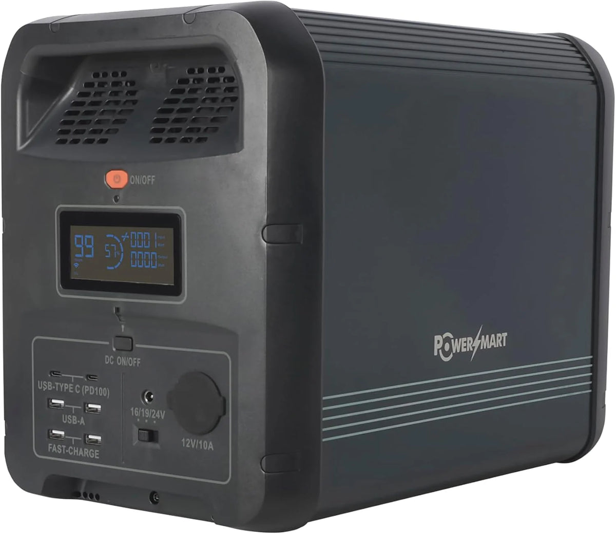 PowerSmart LiFePO4 przenośna stacja zasilająca 2160 Wh, 2200 W (4400 W Peak), generator solarny na kemping i do podróży kempingowych