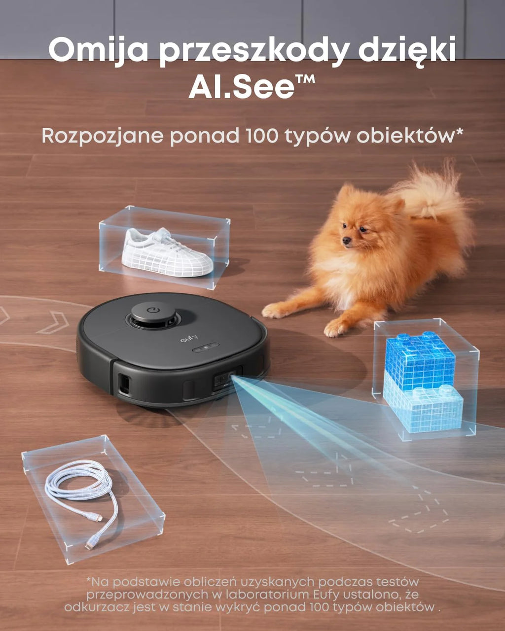 Robot odkurzający eufy X10 Pro Omni z systemem MopMaster 2.0 (8000 Pa), technologią inteligentnej nawigacji iPath, automatycznie opróżniającym się zbiornikiem na kurz o pojemności 2,5 l (Czarny)