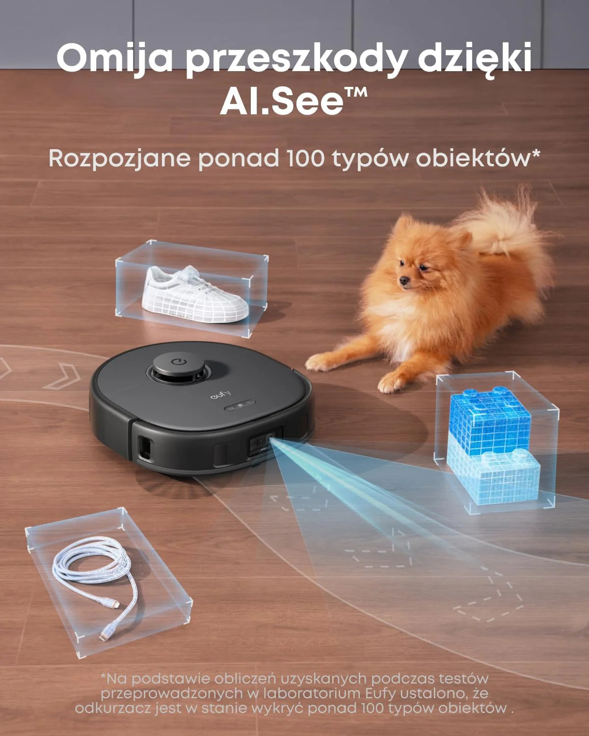 Robot odkurzający eufy X10 Pro Omni z systemem MopMaster 2.0 (8000 Pa), technologią inteligentnej nawigacji iPath, automatycznie opróżniającym się zbiornikiem na kurz o pojemności 2,5 l (Czarny)