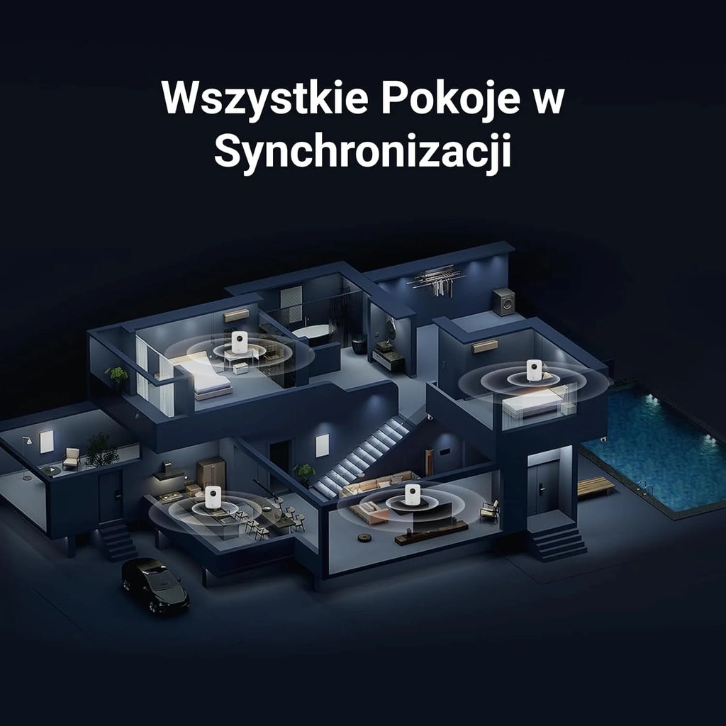 WiiM Sound inteligentny głośnik z ekranem 1,8″, Hi-Res 24-bit/192 kHz, AI RoomFit™, 100 W, Wi-Fi 6E/Bluetooth 5.3, multiroom i stereo, pilot w zestawie, Czarny
