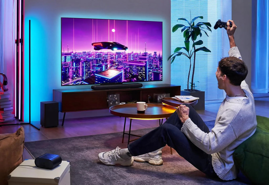 TCL 65V6C 65-calowy bezpośredni telewizor LED, 4K HDR TV, Smart TV Powered by Google (Dolby Audio, Motion Clarity, kompatybilny z Google Assistant & Alexa, 2025 nowy model)