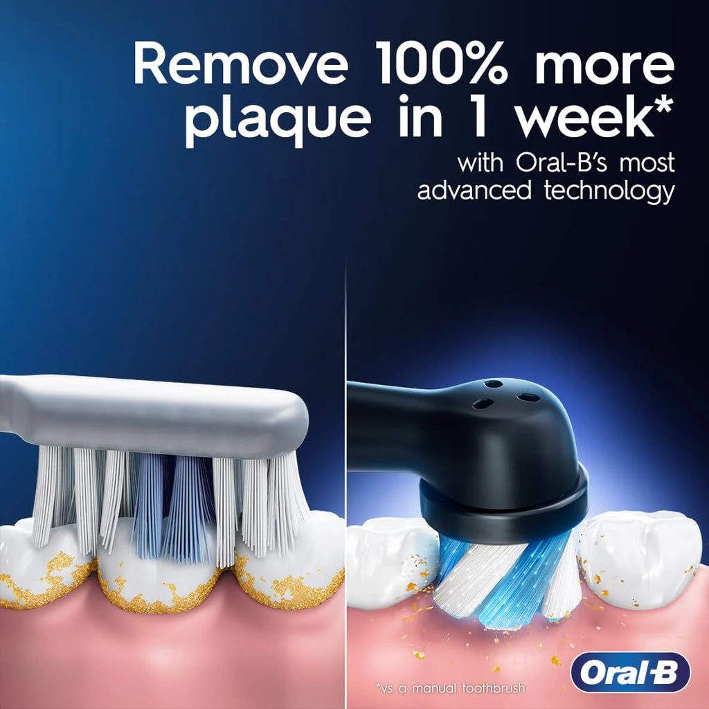 Oral-B iO Series 6 Elektryczna szczoteczka do zębów z widocznym czujnikiem ciśnienia, ochrona dziąseł, 2-minutowy timer, 5 ustawień czyszczenia, 1 główka szczoteczki do zębów: