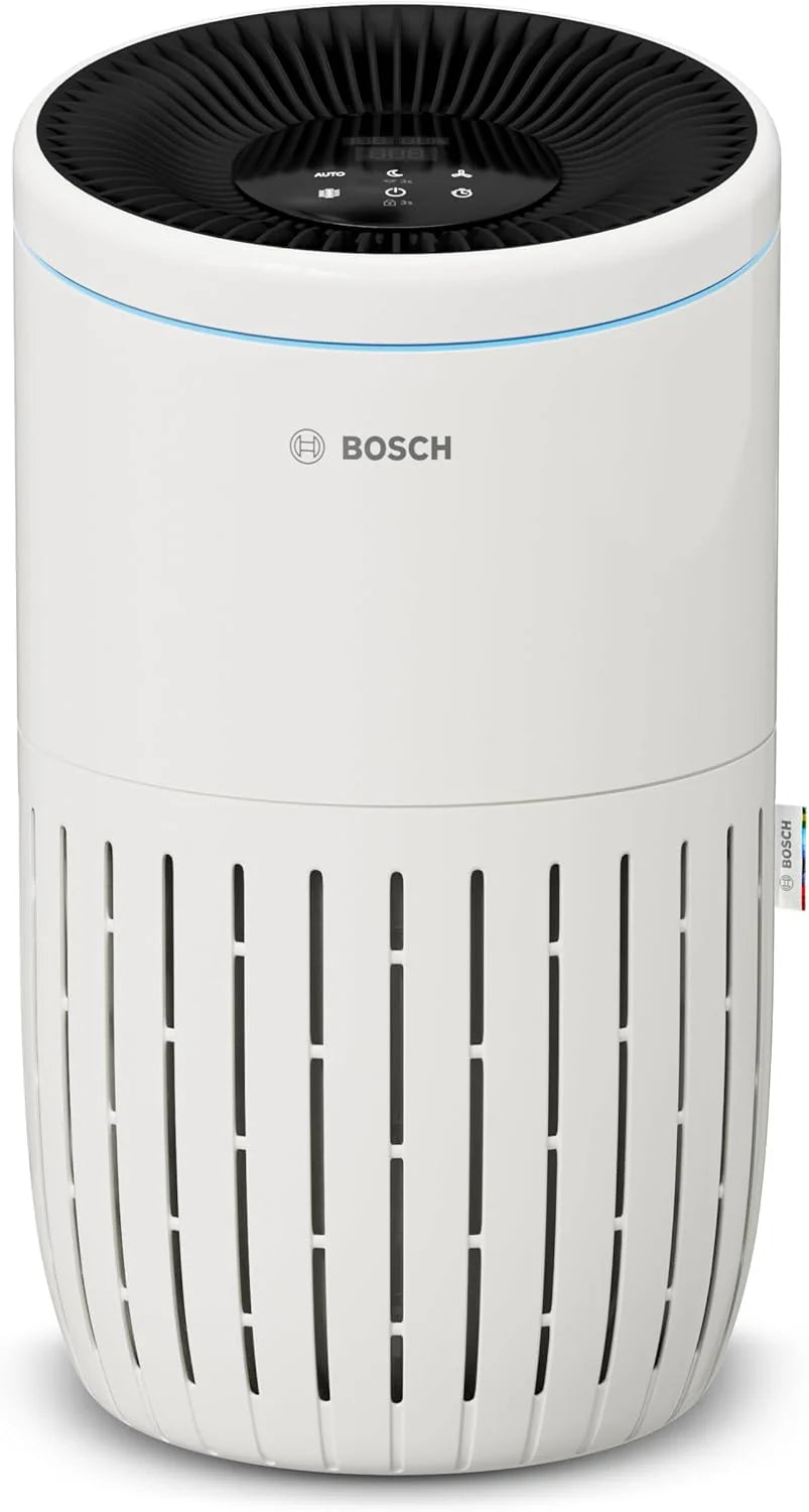 Bosch Air 6000 - Oczyszczacz powietrza — do powierzchni do 125 m² — skutecznie filtruje ponad 99% zanieczyszczeń — Tryb automatyczny oraz uśpienia (< 25 dB(A)) — CADR: 600 m³/h