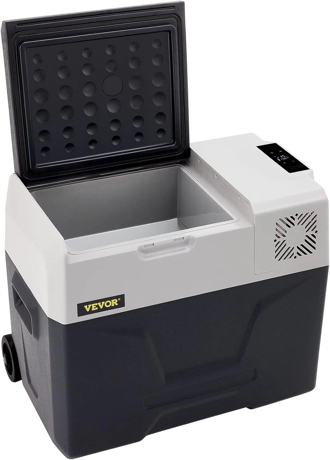 VEVOR Przenośna lodówka elektryczna 80 W, 12/24 V, wydajne chłodzenie -20℃ - 20℃ z niskim poziomem hałasu 45 dB, do samochodów i kamperów (55 l)