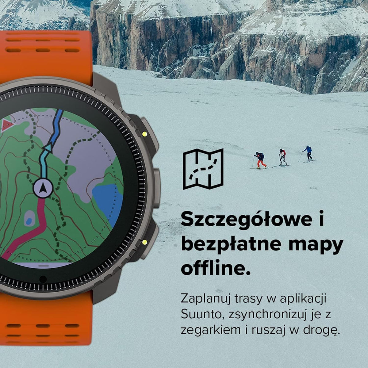SUUNTO Vertical – Przygodowy zegarek GPS, monitor aktywności, dwupasmowy GNSS i mapy offline, obsługa ponad 95 dyscyplin sportowych, wskaźniki treningowe i analiza regeneracji.