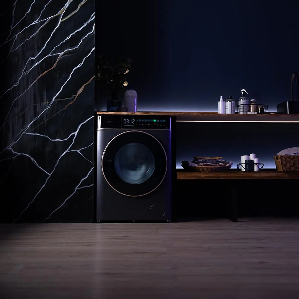 Cecotec Pralka 9 kg ładunek przedni Autodosis Bolero DressCode 9900 Autodose Inverter FullColor Ice Blue A. Wykończenie niebieskie 1400 obr./min, ekran 10.3, falownik, SteamMax, klasa A