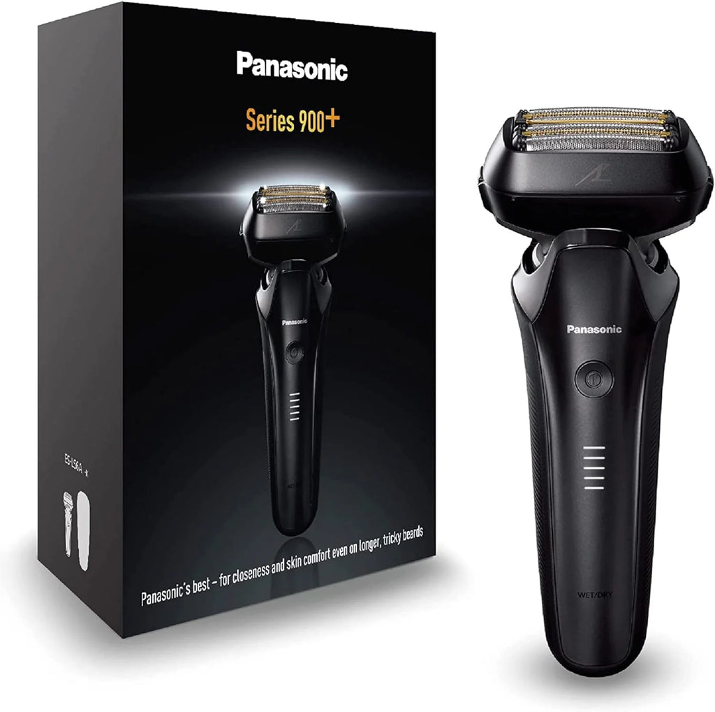 Panasonic ES-LS6A 6-Ostrzowa Golarka Elektryczna Dla Mężczyzn, Elektryczna Maszynka Do Golenia Z Czujnikiem Zarostu, Systemem Automatycznego Czyszczenia I Ładowania