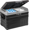 Brunner Polarys Freeze 35 lodówka podróżna z kompresorem, 12/24 V DC – 100/240 V AC, aplikacja do ustawiania temperatury, lodówka i zamrażarka, 35 litrów