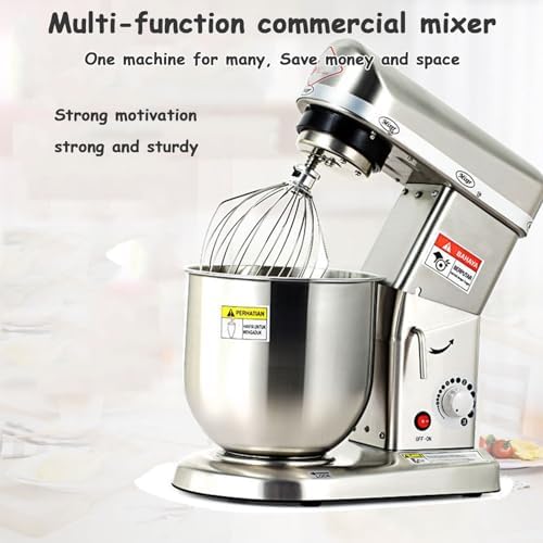 Profesjonalny mikser stojakowy, 3 Speed 10L Mixing Bowl 500W Elektryczny z Beater & Dough Hok, komercyjny mikser kuchenny i mikser, biały