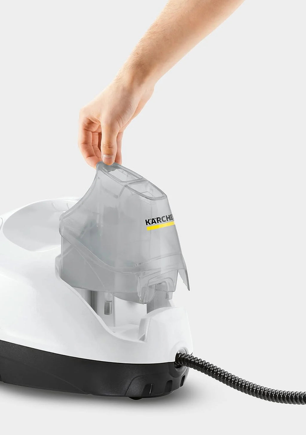Kärcher Parownica SC 5 EasyFix Iron Plug z przyłączem gorącej wody, ciśnienie pary: 4,2 bara, czas nagrzewania: 3 minuty, powierzchnia: około. 150 m², Zbiornik: 0,5 l i 1,5 l