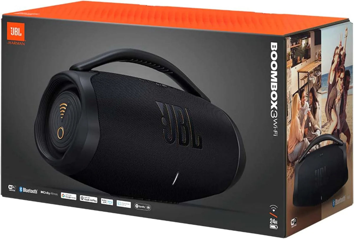 Jbl Boombox 3 Wi-Fi 6925281953859 Głośnik Przenośny, Czarny, 48,24 cm x 25,69 cm x 19,97cm