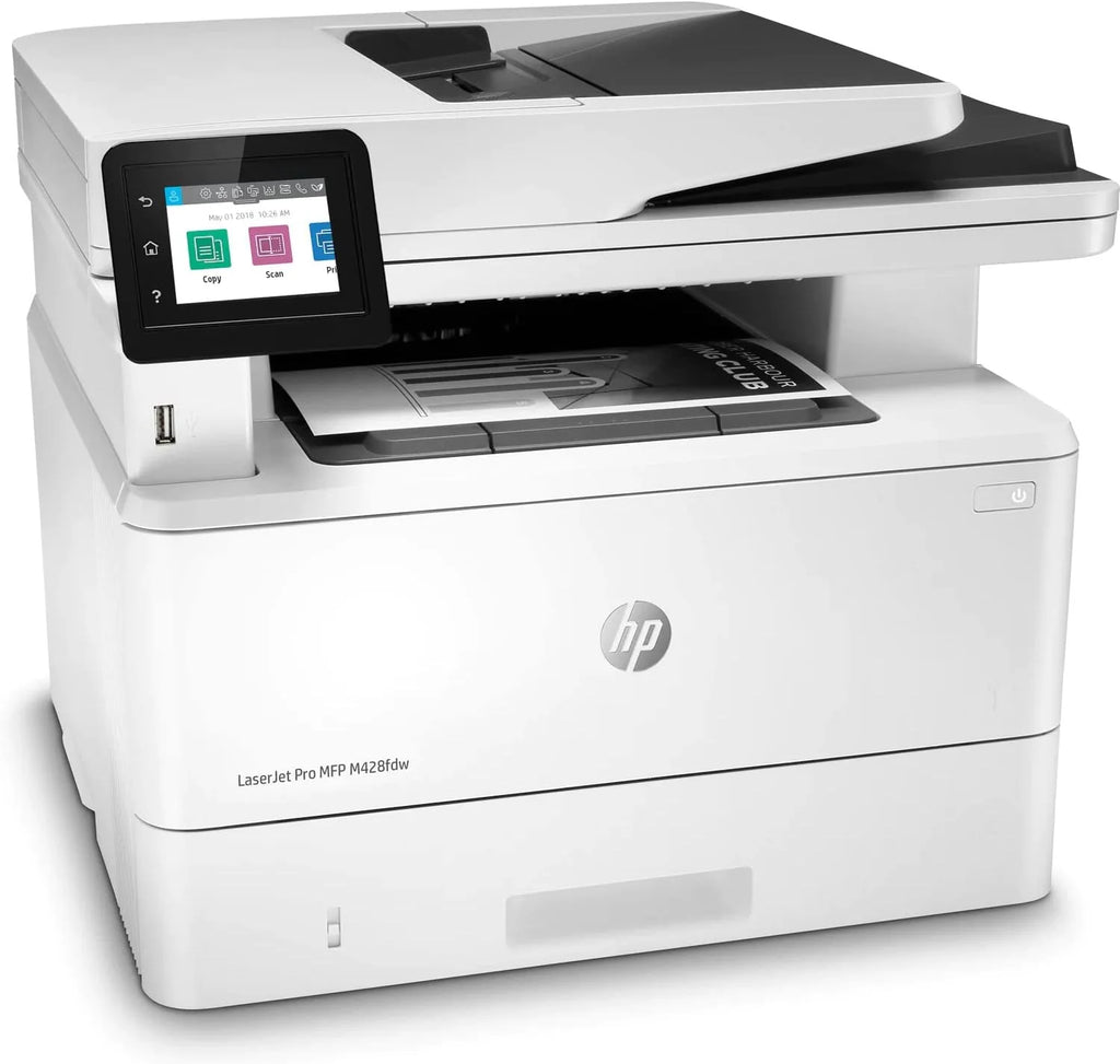 HP LaserJet Pro M428fdw wielofunkcyjna drukarka laserowa (drukarka, skaner, kopiarka, faks, WLAN, LAN, duplex, Airprint), biała, 4 w 1