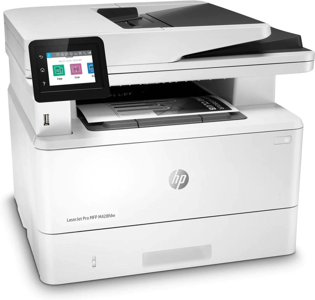 HP LaserJet Pro M428fdw wielofunkcyjna drukarka laserowa (drukarka, skaner, kopiarka, faks, WLAN, LAN, duplex, Airprint), biała, 4 w 1