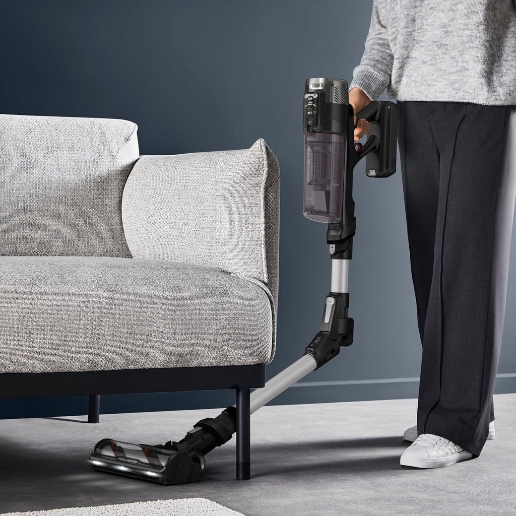 Rowenta X-Force Flex 13.60, bezprzewodowy odkurzacz akumulatorowy, model dla alergików, głęboka siła czyszczenia, przegub elastyczny, 150 W, czas pracy do 60 minut, wyprodukowano we Francji, RH9A36WV