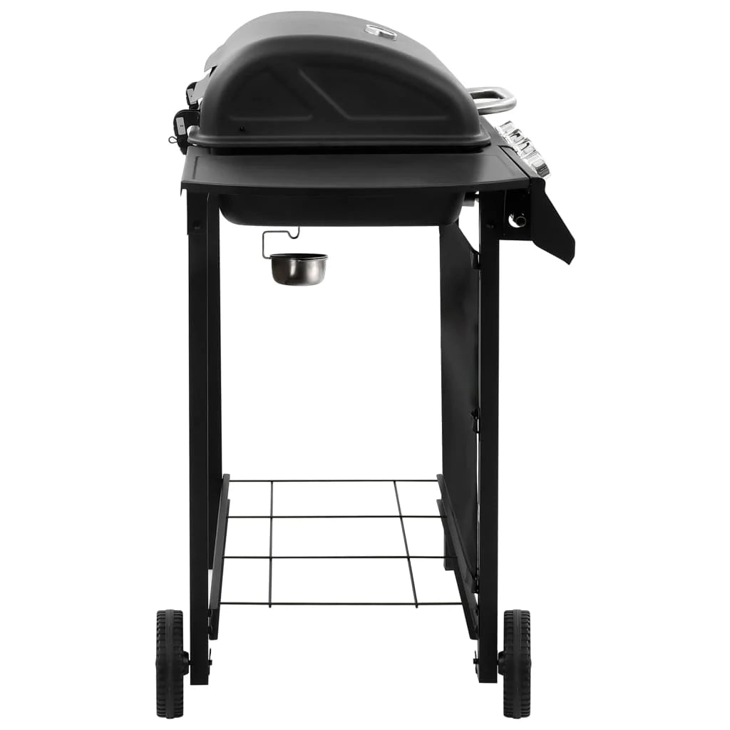 Grill gazowy z 4 palnikami, czarny V0202