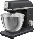 Electrolux Robot Kuchenny 1200 W, 10 prędkości + f. pulsacyjna, Oświetlenie LED misy, 2 misy o pojemności 4,8l i 2,9l, W Zestawie: Hak, Trzepaczka, Ubijaczka, Silikonowa Łyżka, Pokrywa, EKM5570,Beżowy