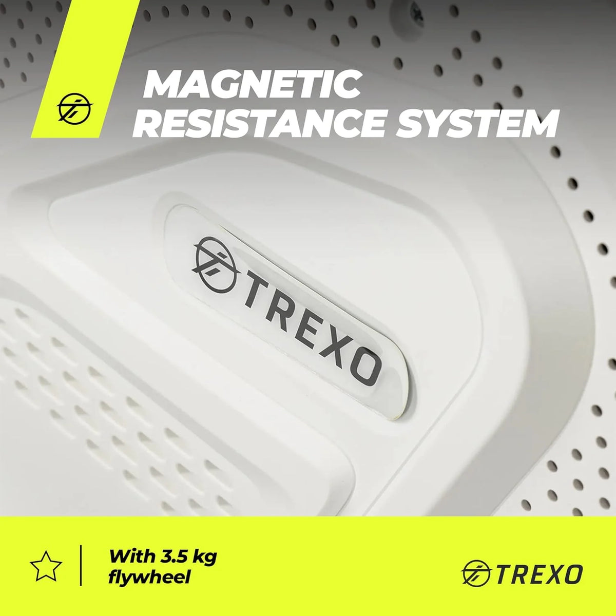TREXO Wioślarz z magnetycznym systemem oporu 1-16, koło zamachowe 3,5 kg, wskaźnik wagi, stabilna konstrukcja, ergometr, trener wioślarski I RM100