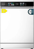 Cecotec Zmywarka do zabudowy Bolero Aguazero 6210 D. 60 cm, 15 koców, klasa D, Display Color, trzecia taca, 14 programów, podwójna strefa, elektroniczny Aquastop, Dry +, regulowana taca, AutoClean