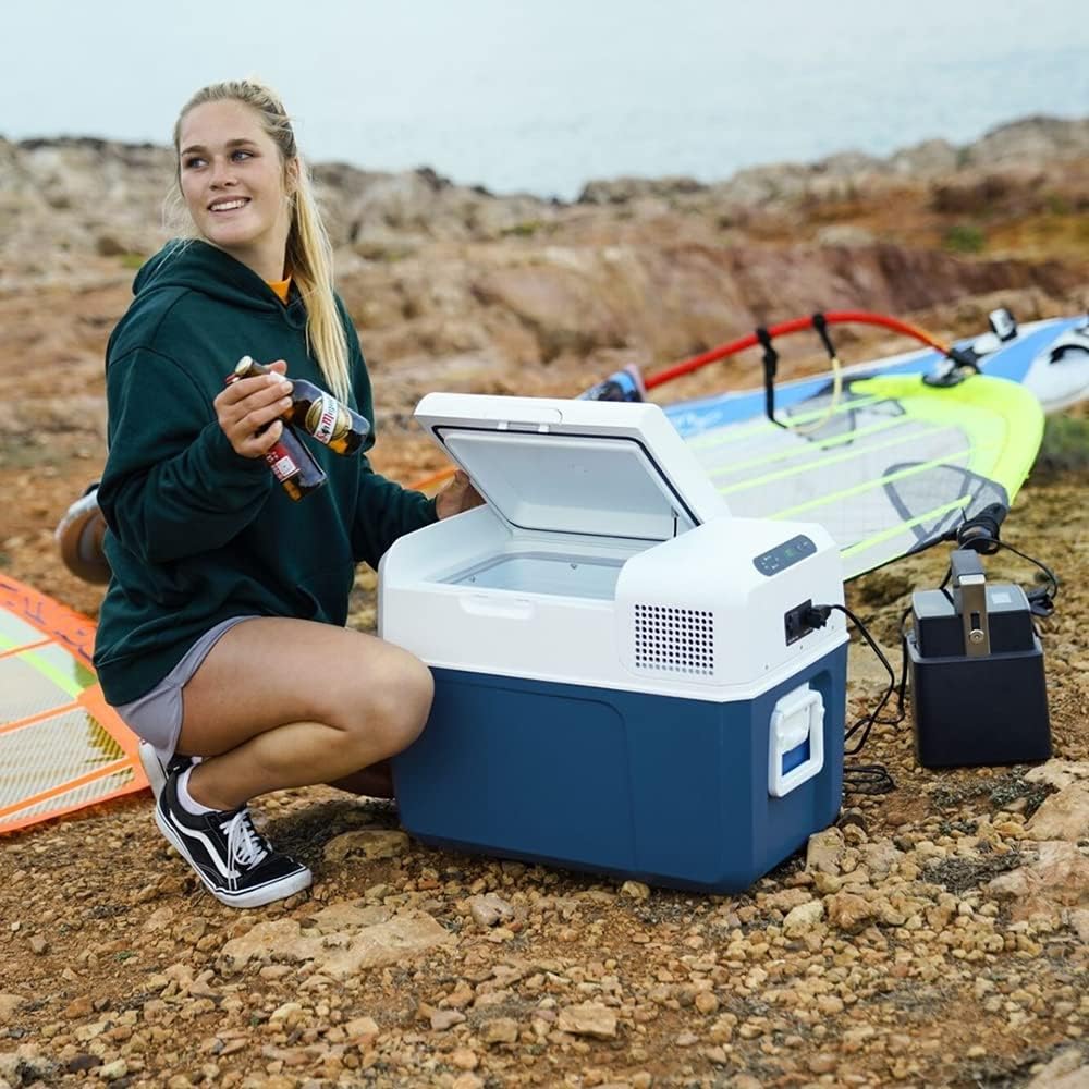 MOBICOOL MCF40 lodówka kompresorowa 38L – 12V, 24V i 230V – Przenośna lodówka do auta, kampera, kempingu, ciężarówki i outdoor – Niezawodne chłodzenie podczas podróży i wycieczek