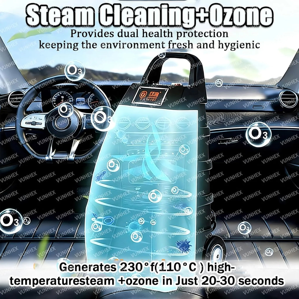 Komercyjny Mop Parowy I Myjka Ciśnieniowa 3000 W Wytrzymałe Urządzenie 6 Akcesoriami Dużym Zbiornikiem 3,5l Potrójną Blokadą Bezpieczeństwa Nagrzewa 20s Do Domu I Auto Detailingu(Yellow)