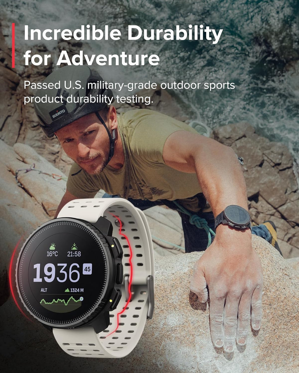 SUUNTO Vertical – Przygodowy zegarek GPS, monitor aktywności, dwupasmowy GNSS i mapy offline, obsługa ponad 95 dyscyplin sportowych, wskaźniki treningowe i analiza regeneracji.