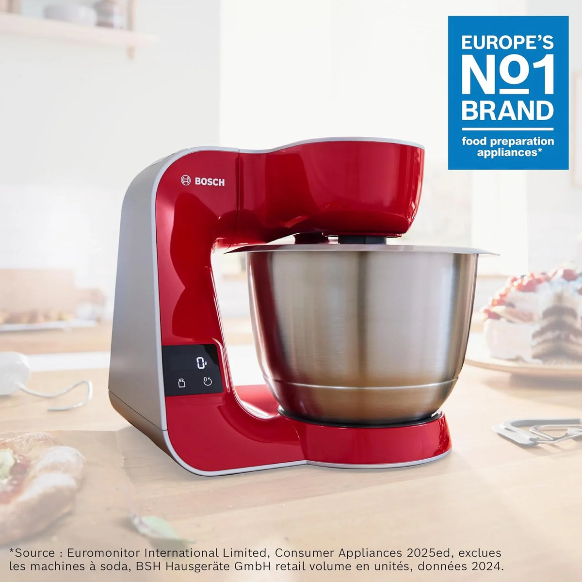 Bosch Robot kuchenny Serie 4 MUM5X734, 1000 W, zintegrowana waga, blender kielichowy, rozdrabniacz, pełny zestaw akcesoriów