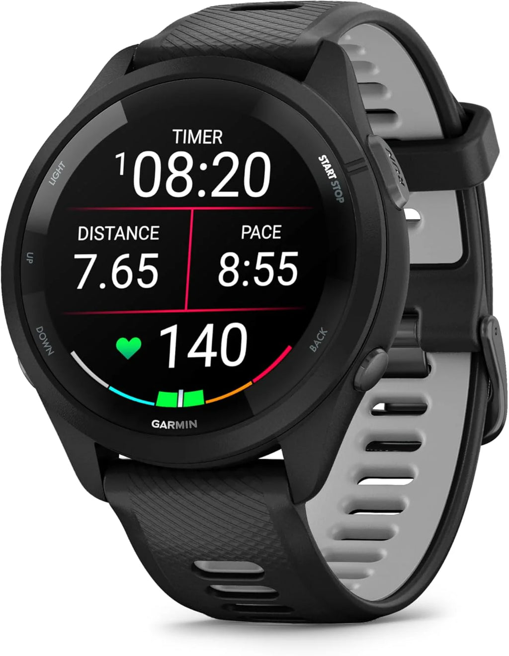 Garmin Forerunner 265 Smartwatch Do Biegania GPS 46mm, AMOLED, HRV Status, Do 13 Dni na Baterii, Czarny