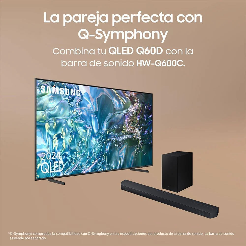 Samsung TV QLED 55 Q60D 2024, 4K, Smart TV