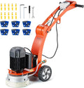 VEVOR Elektryczna szlifierka do posadzek betonowych 250 mm z prowadnicą ziemną 3.0 HP polerka do podłóg, szlifierka 2200 W z silnikiem bezszczotkowym 1430 RPM granit marmurowy