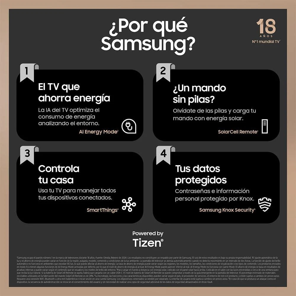 Samsung TV QLED 55 Q60D 2024, 4K, Smart TV