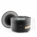 Innovagoods przenośny bezdymny grill węglowy, żelazo, Ø28,5 x 18 cm, czarny