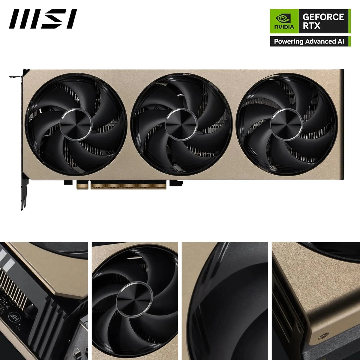 MSI NVIDIA GeForce RTX 5070 12G Inspire 3X OC Karta graficzna Gaming GDDR7 192 Bit, częstotliwość Boost do 2557 MHz, PCIe Gen 5, DLSS 4, DP 2.1 x 3, HDMI 2.1 x 1, SFF Ready