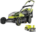 Ryobi Kosiarka 18 V, ‎RY18LMX40A-150, Silnik Bezszczotkowy, Szerokość Koszenia 40 cm, Regulacja Wysokości Koszenia, min. 25 mm, maks. 70 mm, Funkcja Mulczowania, Teleskopowa Rękojeść