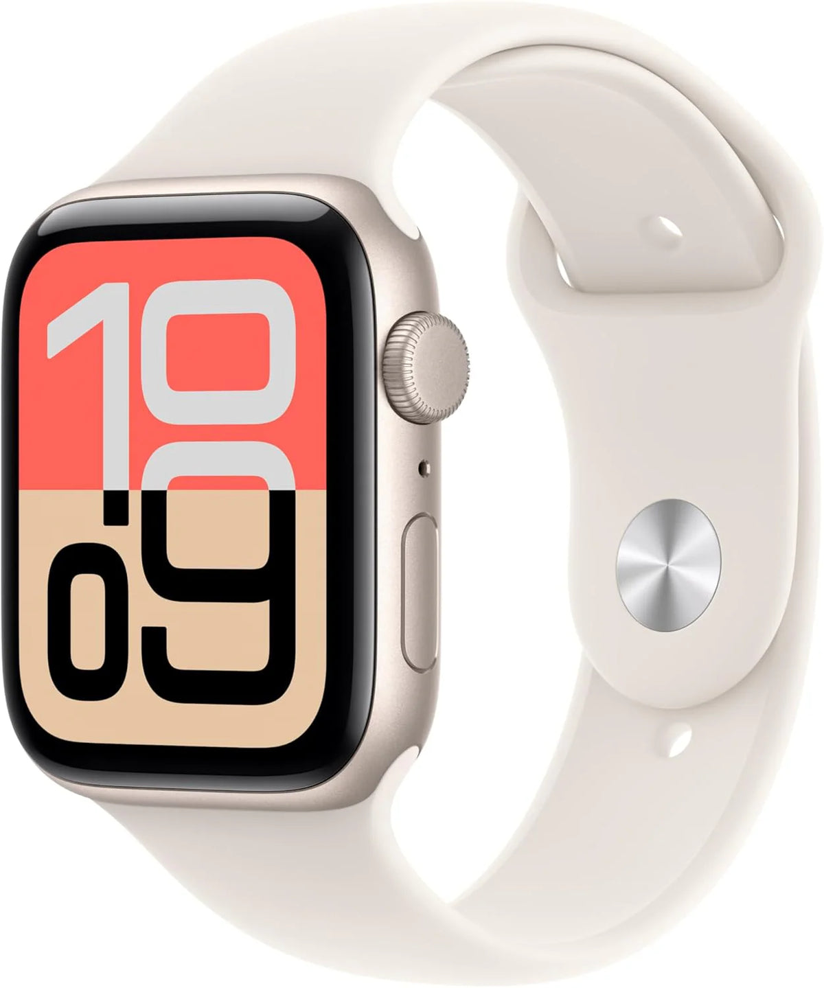 Apple Watch SE 3 GPS 44 mm Smartwatch, koperta z aluminium kolor Północ i Pasek sportowy w kolorze Północ - M/L. Monitor fitness i snu, monitor pracy serca