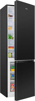 Bomann® Lodówko-zamrażarka, pojemność użytkowa 269 l – chłodzenie: 198 l | zamrażanie: 71 l, energooszczędna, cicha praca 39 dB, LED, wymienne zawiasy drzwiowe, wysokość: 180 x szerokość: 55 x