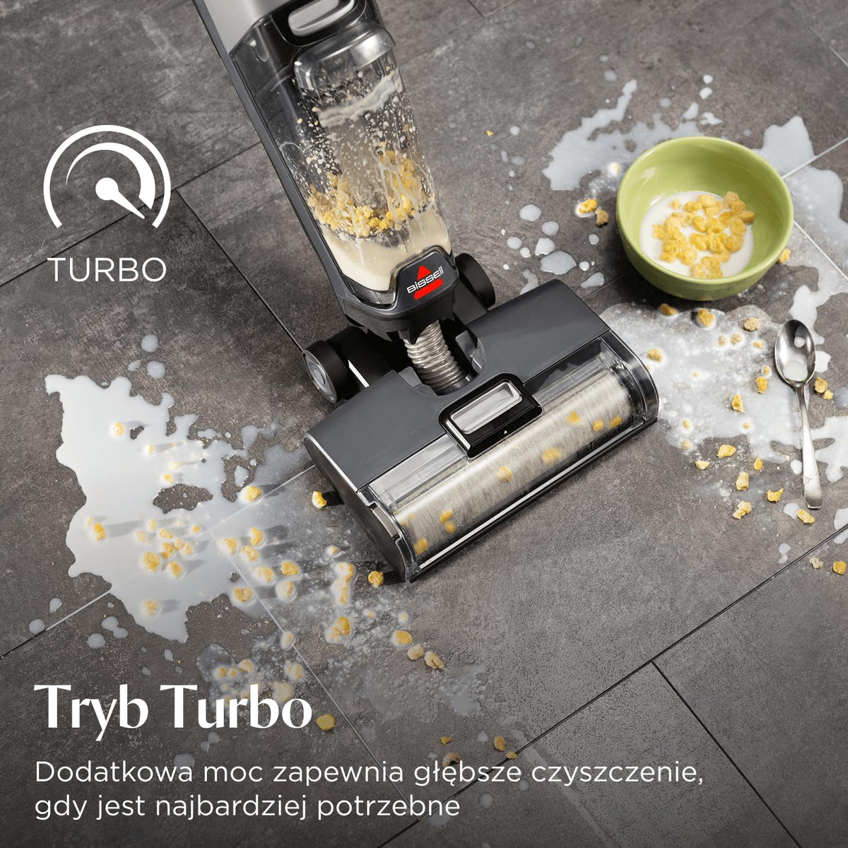 BISSELL CrossWave OmniForce, Odkurzacz Bezprzewodowy Mokro i Sucho, Odkurzanie i Mycie lub tryb Wyłącznie Odkurzania, Odkurzacz Piorący o Wysokiej Mocy, 240m² Czyszczenia Wielopowierzchniowego, 3912N