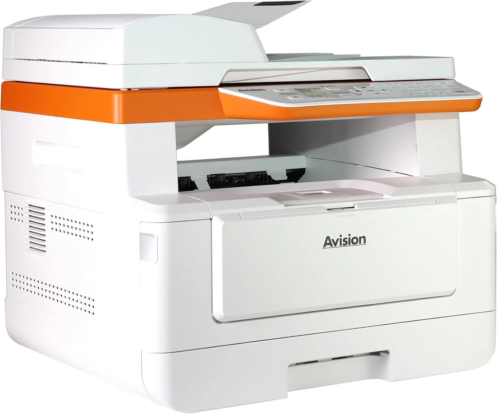 Avision AM40Q MFP A4 drukarka wielofunkcyjna, czarno-biała drukarka laserowa, skaner, kopiarka, USB, LAN, Wi-Fi, Airprint, mobilne drukowanie z systemem Windows 7 do 11, MacOS10.9 (do pobrania)
