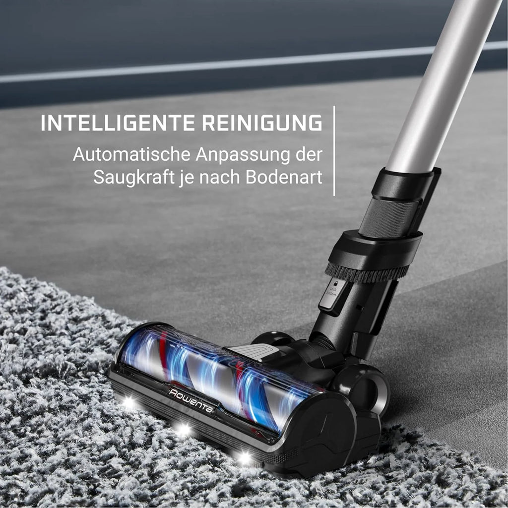 Rowenta X-Force Flex 13.60, bezprzewodowy odkurzacz akumulatorowy, model dla alergików, głęboka siła czyszczenia, przegub elastyczny, 150 W, czas pracy do 60 minut, wyprodukowano we Francji, RH9A36WV