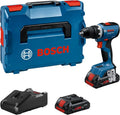 Bosch Professional 18 V firmy Bosch: wiertarko-wkrętarka akumulatorowa GSR 18V-65 (silnik bezszczotkowy, długość korpusu 166 mm, 2x ProCORE18V 4.0Ah, walizka L-BOXX)