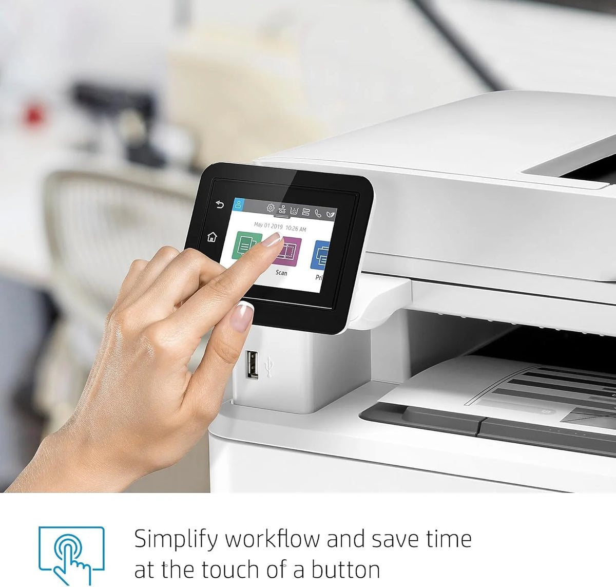 HP LaserJet Pro M428fdw wielofunkcyjna drukarka laserowa (drukarka, skaner, kopiarka, faks, WLAN, LAN, duplex, Airprint), biała, 4 w 1