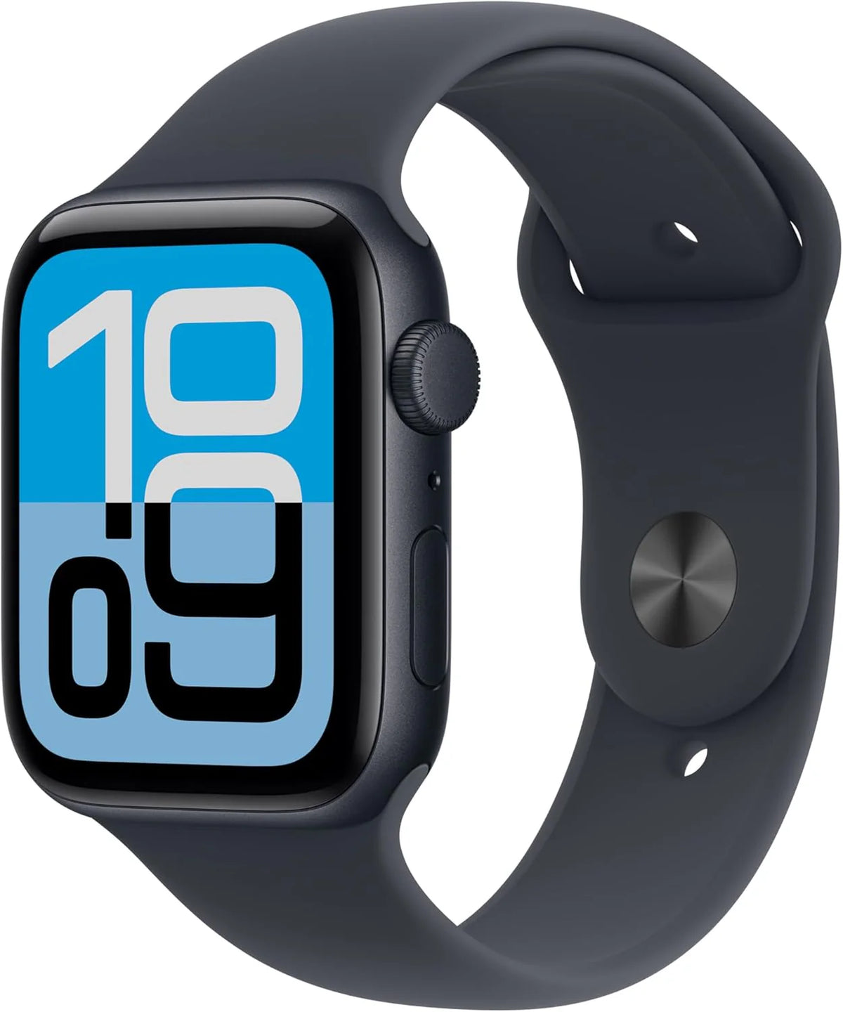 Apple Watch SE 3 GPS 44 mm Smartwatch, koperta z aluminium kolor Północ i Pasek sportowy w kolorze Północ - M/L. Monitor fitness i snu, monitor pracy serca