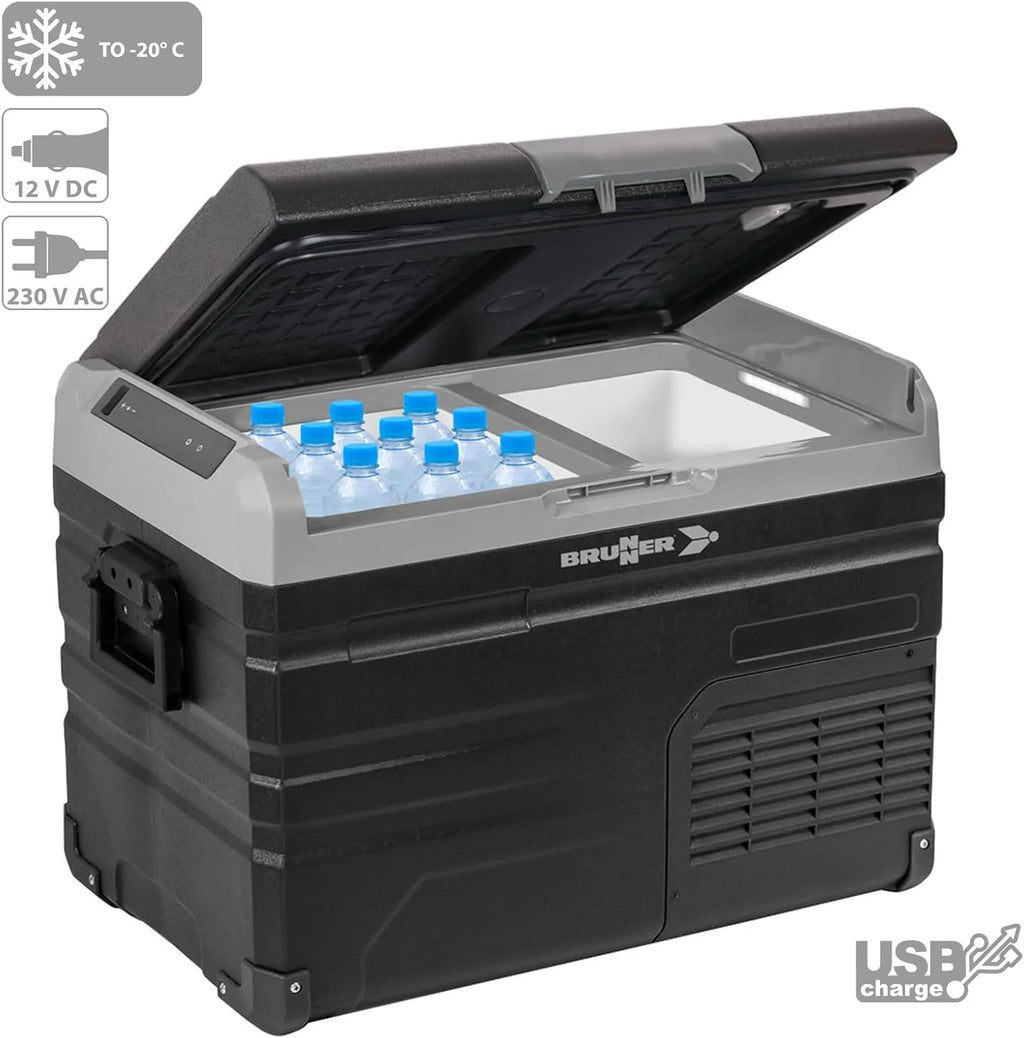 BRUNNER Polarys Freeze DZ 45 l samochodowa lodówka turystyczna 12/24 V 100-240 V