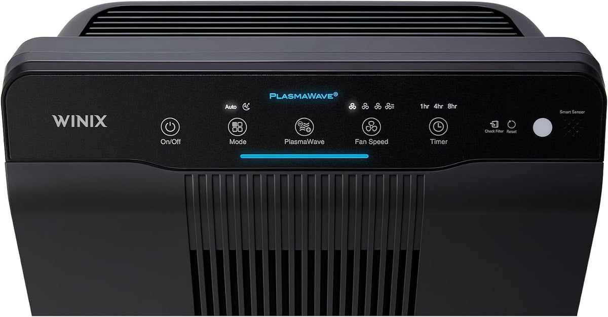 WINIX CADR 5500-2 oczyszczacz powietrza dla alergików, 390 m³/h, 99 ㎡, oczyszczacz powietrza do pomieszczeń dla palących przeciwko alergiom, kurzowi, pyłkom, sierści zwierząt, wskaźnik jakości