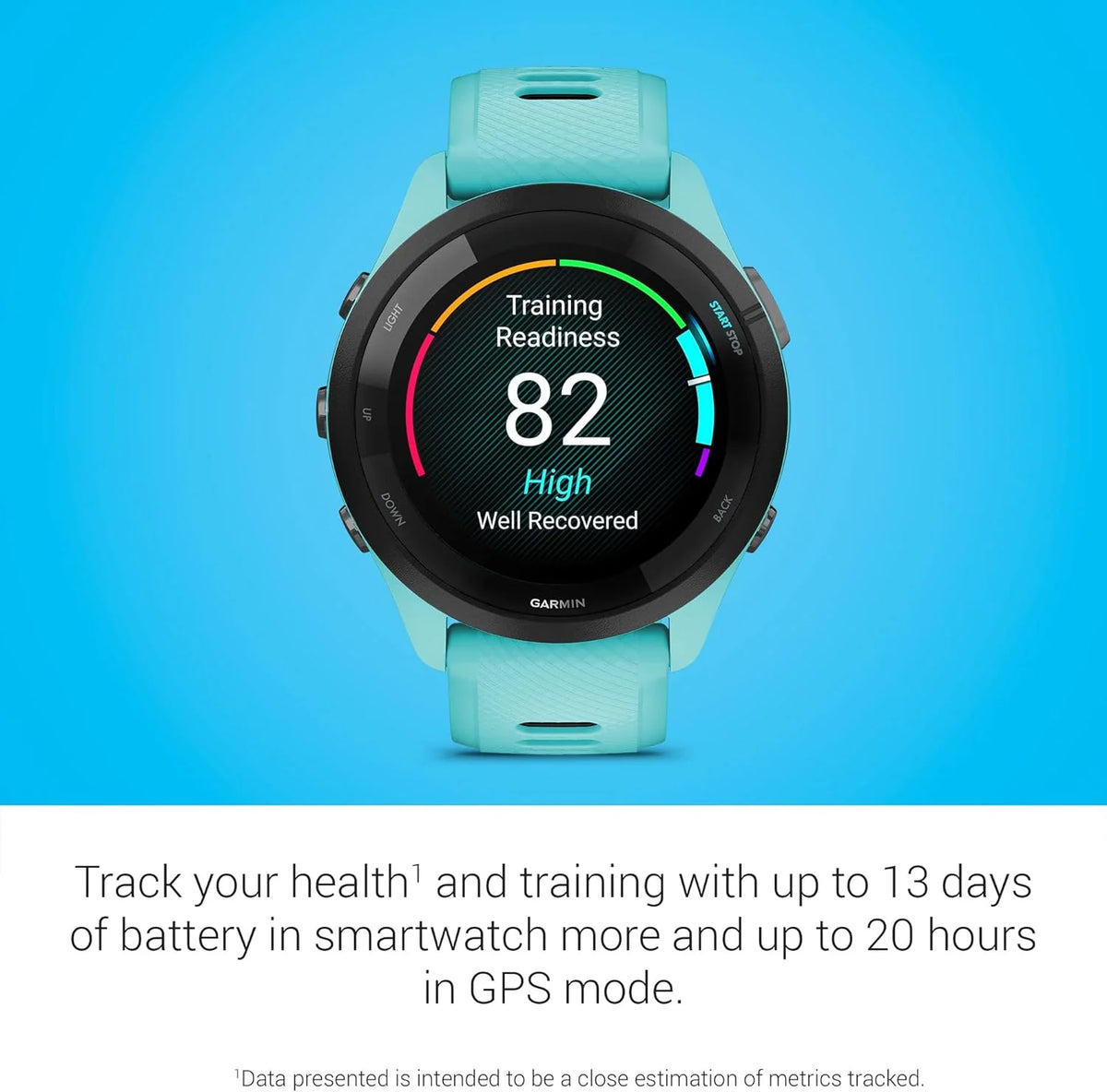Garmin Forerunner 265 Smartwatch Do Biegania GPS 46mm, AMOLED, HRV Status, Do 13 Dni na Baterii, Czarny