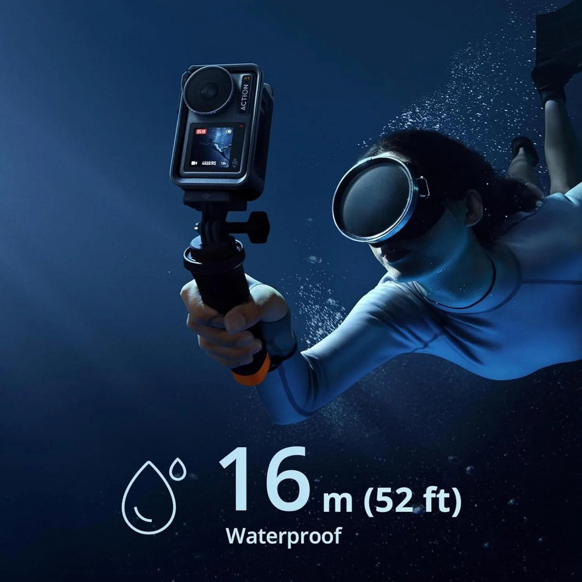 DJI Osmo 360 Essential Combo, kamera 360 z 1-calowym obrazowaniem 360°, natywne wideo 8K 360°, zestaw z niewidocznym selfie stickiem 1,2 m, wydłużony czas pracy z 2 akumulatorami