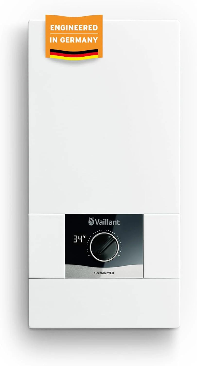 Vaillant Ved E 21/8 Podgrzewacz Wody, Biały/Czarny, 9,9 cm x 48,1 cm x 24 cm