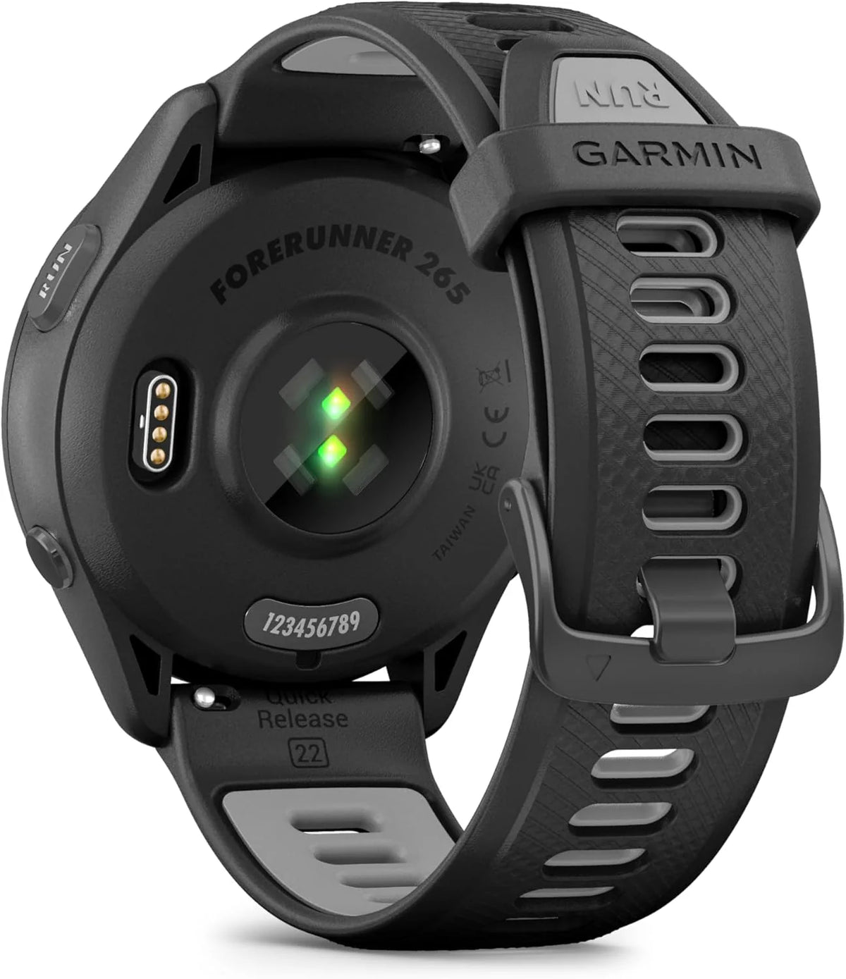 Garmin Forerunner 265 Smartwatch Do Biegania GPS 46mm, AMOLED, HRV Status, Do 13 Dni na Baterii, Czarny